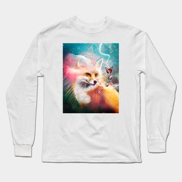 Fox Long Sleeve T-Shirt by Nour Abou Harb